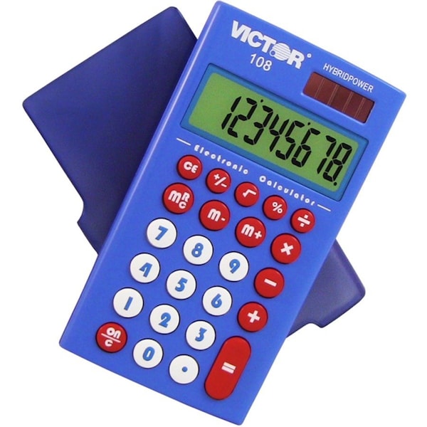 Victor Technology Teacher's Calculator Kit, 8 Digit Pocket Calculator, Set of 10 108TK - main