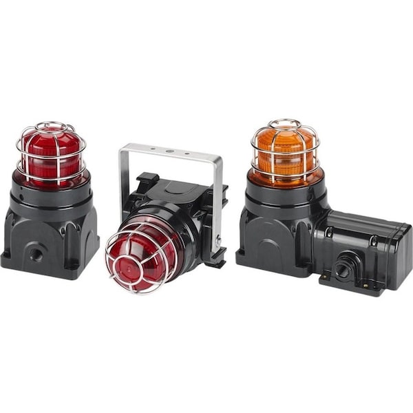 Federal Signal Strobe Light, Yellow, Xenon, 24V DC, 60 FPM, Not Applicable Dia., Surface G-STR-024-D-Y - main