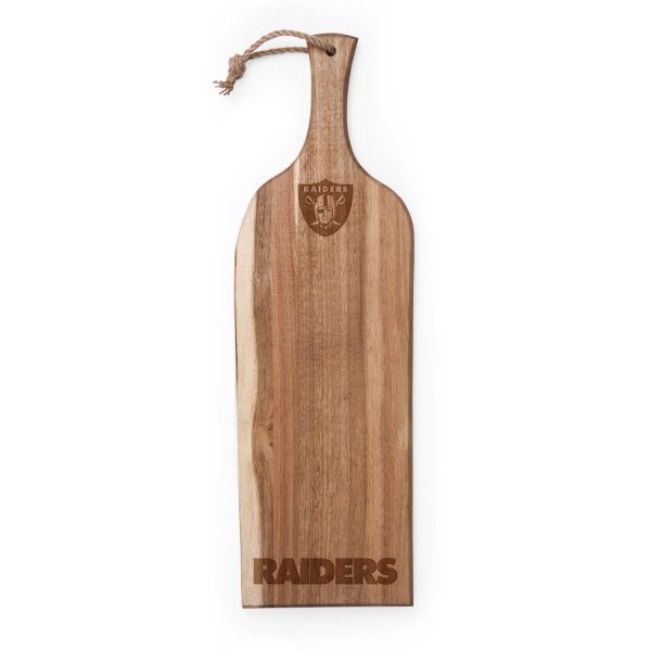 Picnic Time Family Of Brands NFL Las Vegas Raiders - Artisan 24" Acacia Charcuterie Board 892-00-512-233-2 - main