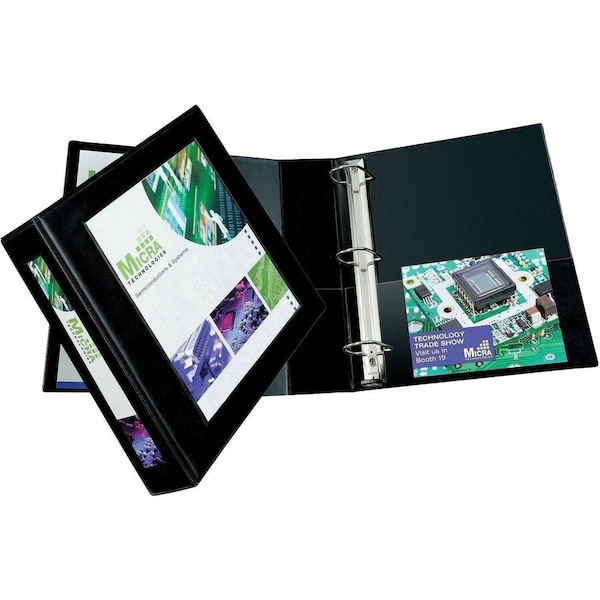 Avery Binder, Framed, D-Ring, 2", Black 68032 - main