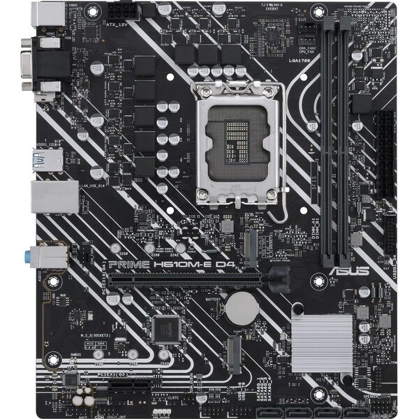 Asus Prime H610M-E D4-CSM Desktop Motherboard - Intel H610 Chipset - Socket LGA-1700 PRIMEH610MED4CSM - main