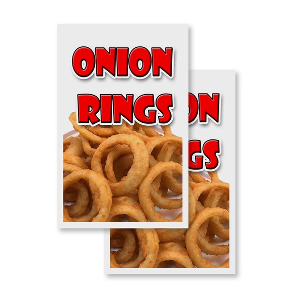 Signmission Onion Rings, Vinyl Decals Only 24 Inch x 36 Inch, Vinyl Decal, 2PK DSB-2436-2PACK-Onion Rings - main