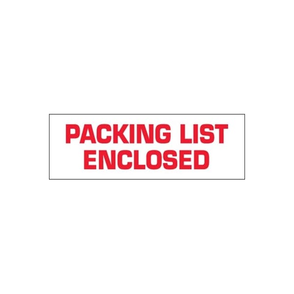 Bubblefast 2x110 yds Waterproof 2.2 mil ''Packing List EnclosedTape Logic Messaged Carton Sealing Tape, 36PK BFT902P03 - main