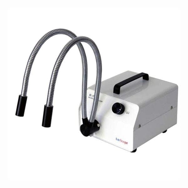 Amscope 150W Dual Gooseneck Fiber-Optic Illuminator HL150-AY - main