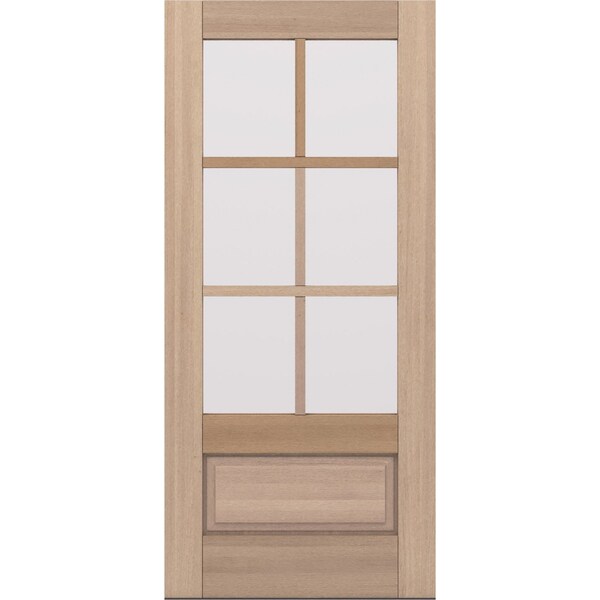 Doornmore G7506, 37.75" x 82" ( 36" Door) Left Hand, Mahogany SDL 6 Lite, 3/4 Lite Exterior Door G7506-SW-3680_1_LI - main