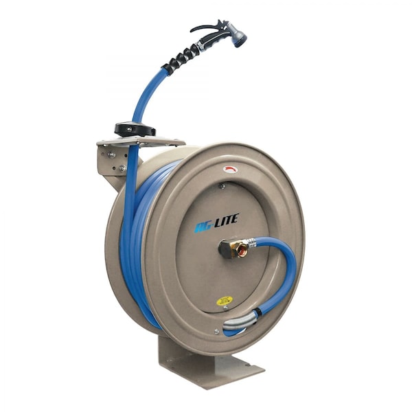 Ag-Lite Heavy Duty Hose Reel with 100% Rubber Hose 3/4in. GHT, Wall Mount, 500 PSI ALWR5850-CR - main