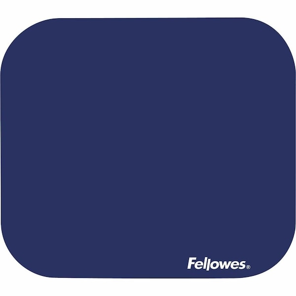 Fellowes Mouse Pad, Nonskid, 9"x8"x1/8" , Blue 58021 - main