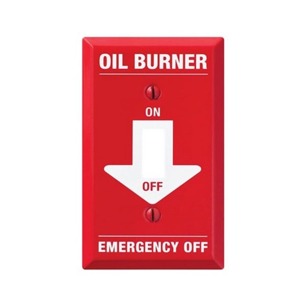 Amerelle C973T 1 Toggle ProRed Oil Burner Wall Plate 3501194 - main