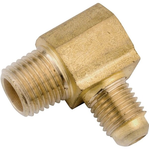 Anderson Metals Tube Elbow, 5/8 x 3/4 in, 90 deg Angle, Brass, 650 psi Pressure 754049-1012 - main