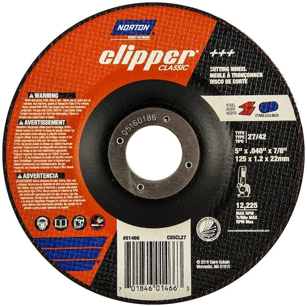 Saint-Gobain Abrasives CUT-OFF WHEEL 045 in.X7/8 in. 70184601466 - main