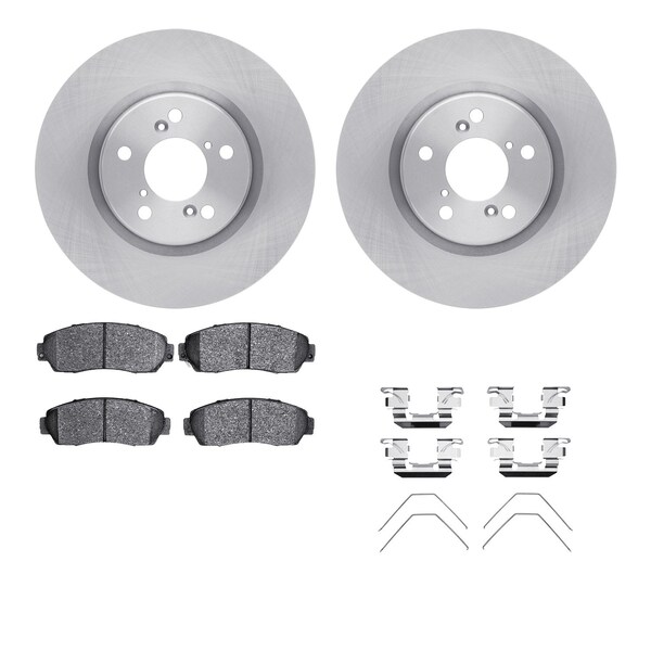 Dynamic Friction Co DFC Brake Rotor with 5000 Brake Pads and Hardware Kit 6512-59429 - main