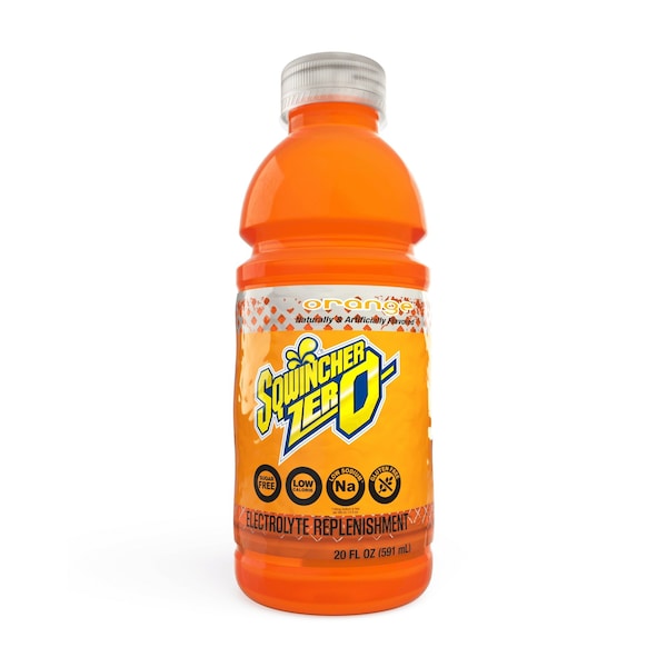 Sqwincher Zero Sports Drink Mix, Sugar Free, 20 oz ready to drink, Orange, PK24 159030801 - main