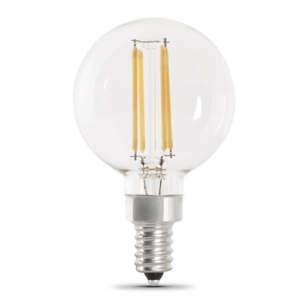 Feit Electric 2 LED Lamp, Globe, G1612 Lamp, 60 W Equivalent, E12 Lamp Base, Dimmable BPG1660/927CA/FIL - main