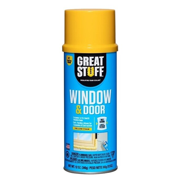 Dow Great Stuff Foam Sealant, Yellow, 12 oz, Aerosol Can 175437 - main