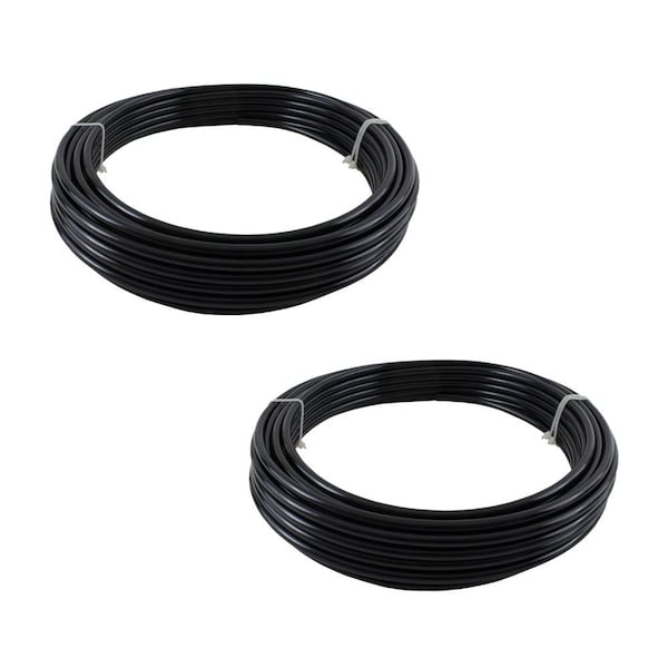 Mytee Products Air Line 3/8in OD x 100ft Black SAE J844 Nylon Air Brake Tubing DOT Approved, 2PK MP-ABT-1926-01-T100x2 - main