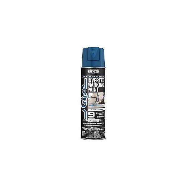 Seymour Midwest Stripe 9-Series Inverted Ground Marking Paint, Precaution Blue net 17oz. 20953-1 - main