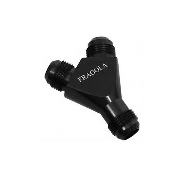 Geared2Golf 900617-BL 16 AN Male Inlet x 12 AN Male Outlets Y-Fitting, Black Anodize GE3608548 - main