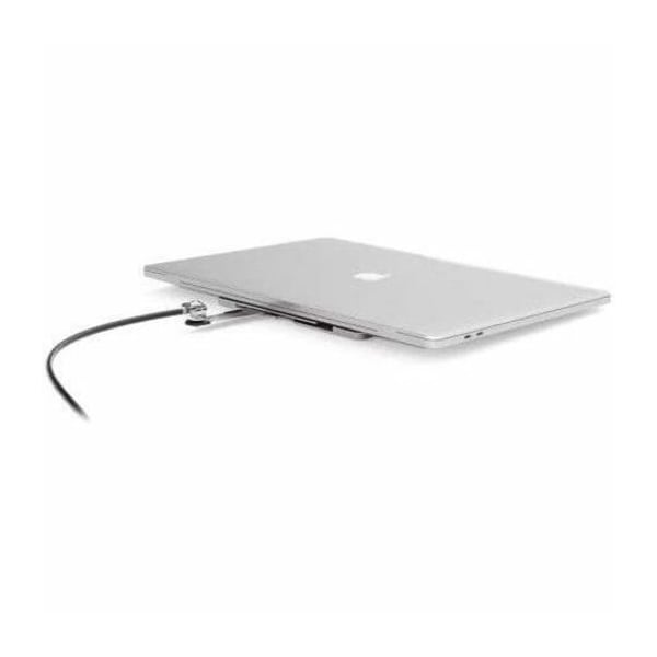 Compulocks Blade Universal Lock Slot Adapter with Keyed Cable Lock Silver BLD01KL - main