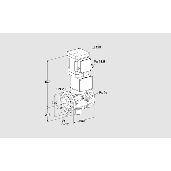 Honeywell Kromschroder VLV, MTR, GAS, VK 200F10W6HA93S KS85311424 - main