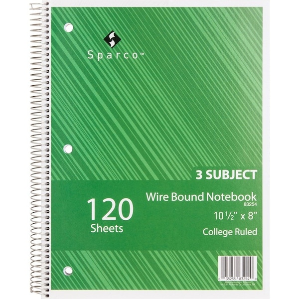 Sparco Notebook, Left, White SPR83254 - main