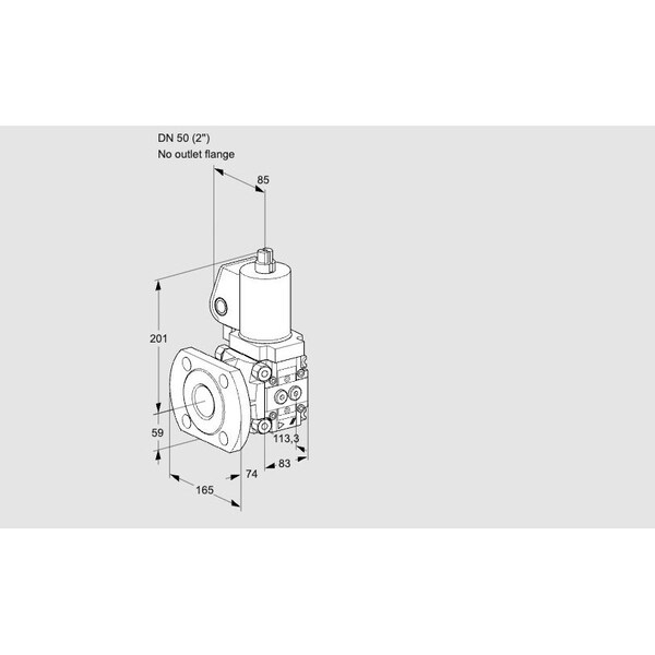 Honeywell Kromschroder Solenoid Gas Safety Valve - 500 mbar, IP65, SIL 3 Rated KS88019466 - main
