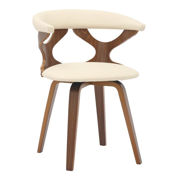 Leisuremod Modern Wooden Dining Chair, Walnut Frame in Taupe Klyne Collection KCWN-22TP - main