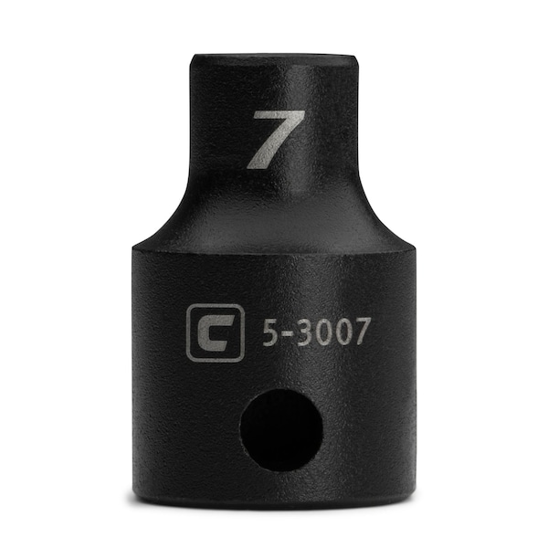 Capri Tools 7 mm Shallow Impact Socket, 3/8 in. Drive, 6-Point, Metric CP53007 - main