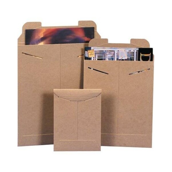 Partners Brand Flat Mailers, 11" x 16", Kraft, PK100 RM8 - main