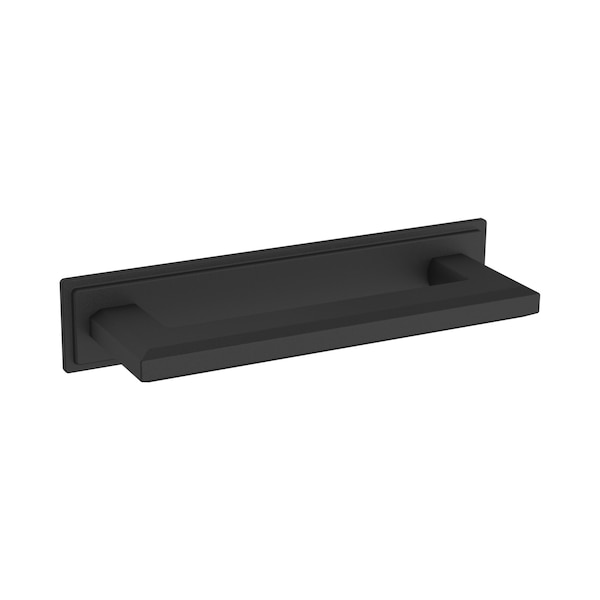 Baldwin Cabinet Backplates Satin Black 4940190 - main