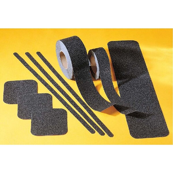 Nmc Anti Skid Heavy Duty Grit Tape Vinyl Proprietary Grit Size, Black, 1" W x 60 ft. L AGHD160 - main
