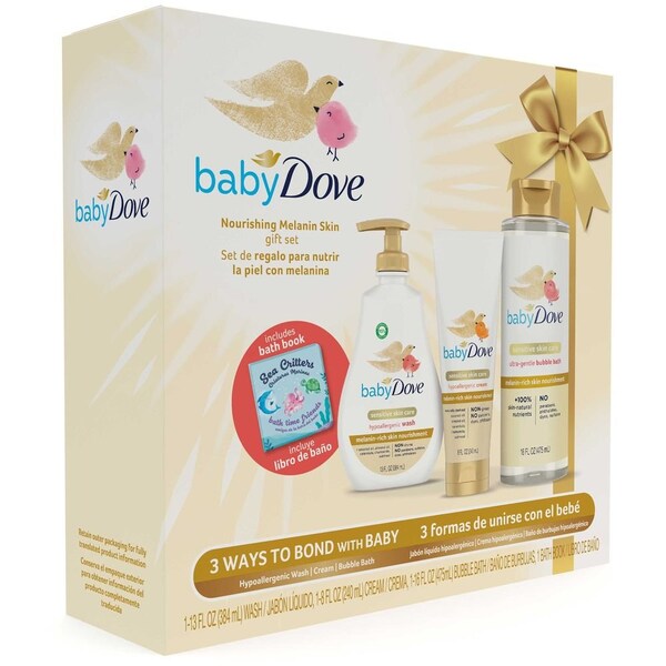 Baby Dove Sensitive Skin Care Hypoallergenic Cream Wash and Ultra-Gentle Bubble Bath Gift Set, set of 3, 2PK 64329913 - main