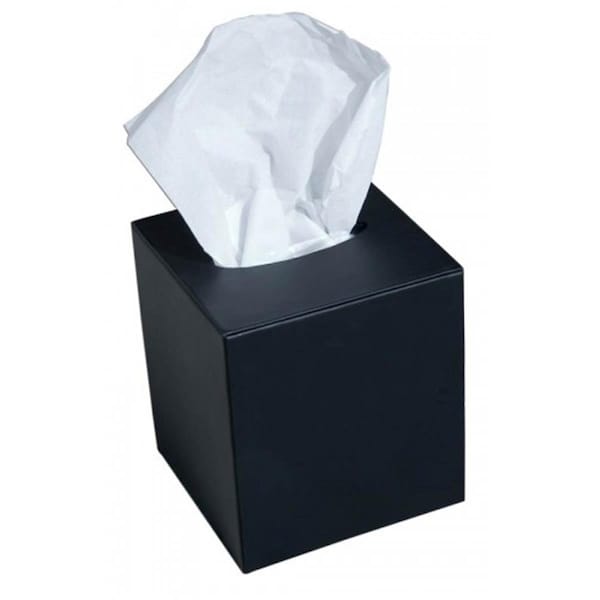 Eva-Dry/Momentum Sales & Mktg Dacasso Classic Leather Tissue Box Cover - Black a1037 - main