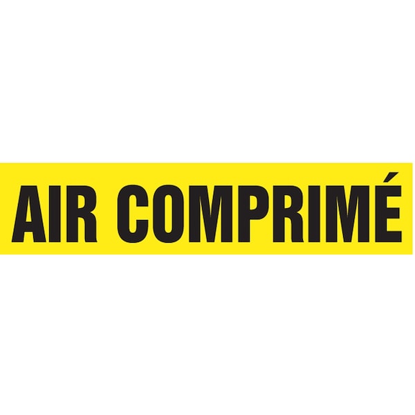 Accuform FRENCH PIPE MARKER AIR COMPRIM CRPK225SSH - main