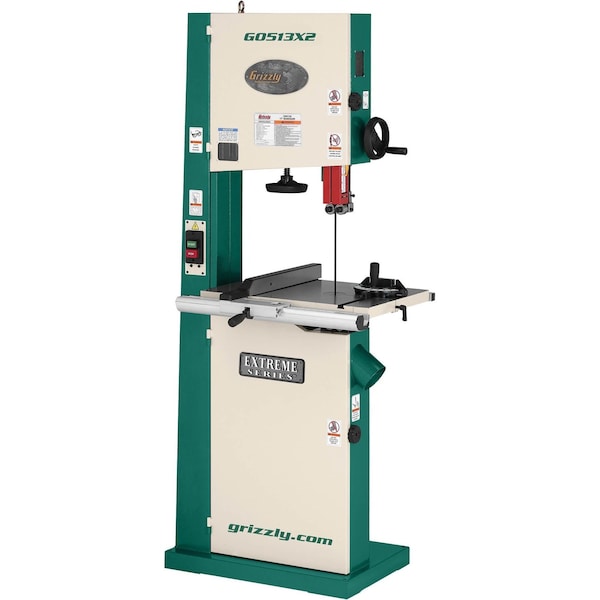 Grizzly 17" 2 HP Bandsaw w/ Cast-Iron Trunnion G0513X2 - main