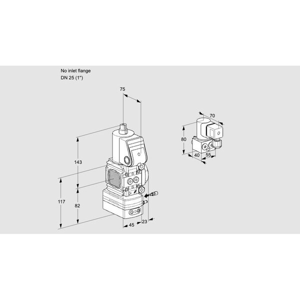 Honeywell Kromschroder VAG1-/25R/NWAE KS88030144 - main