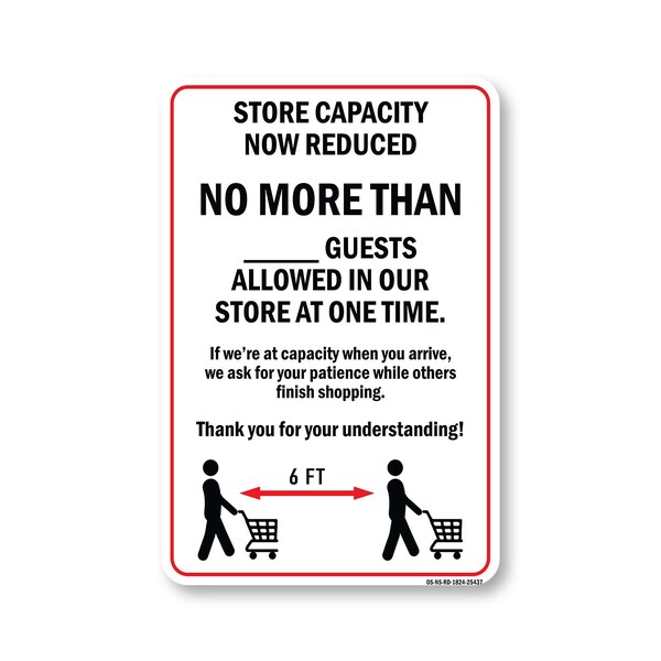 Signmission Public Safety, 18" Height, Peel And Stick Wall Graphic, OS-NS-RD-1824-25437 OS-NS-RD-1824-25437 - main