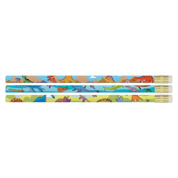 Musgrave Pencil Co Dynamic Dinosaurs Pencils, 144PK D1460/12 - main