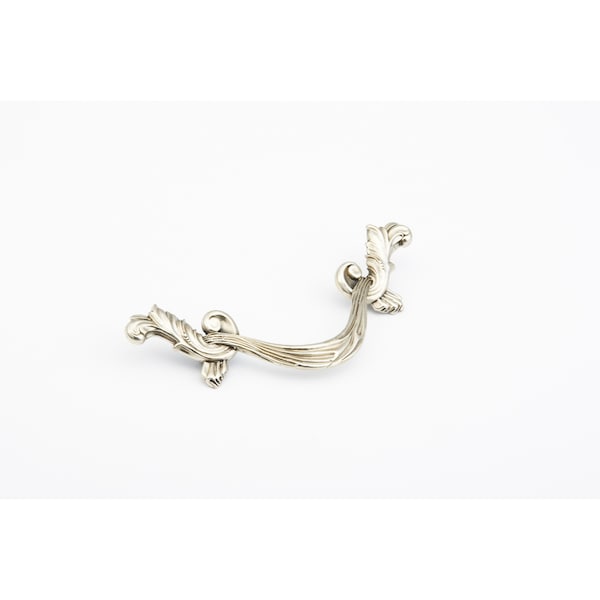 Schaub 3-1/2in Center to Center French Court Cabinet Pull White Brass Finish 987-WB - main