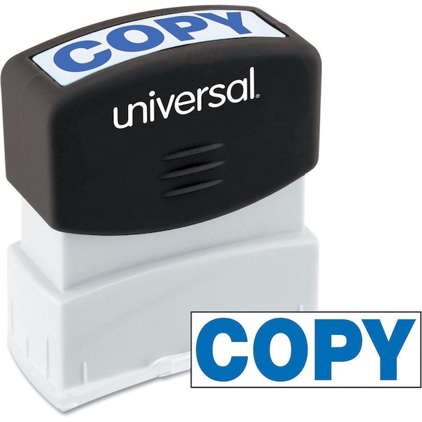 Universal Message Stamp, COPY, Pre-Inked/Re-Inkable, Blue UNV10047*** - main