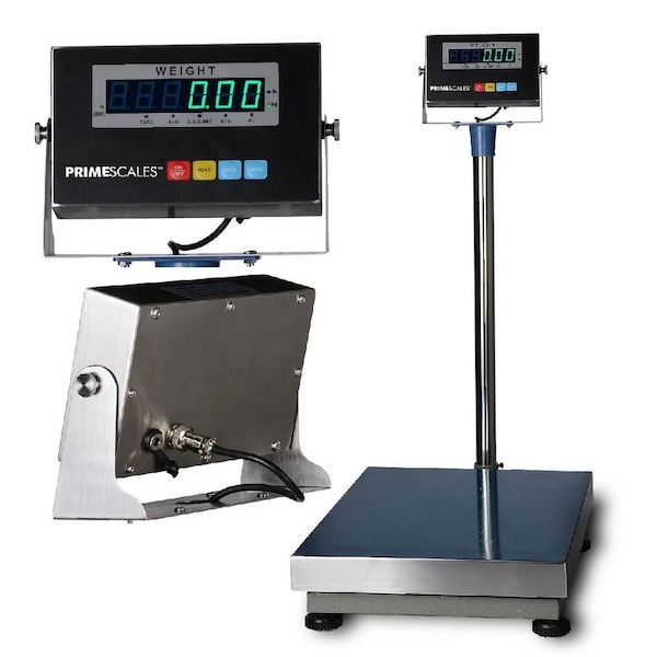 Prime Systems Industrial Bench scale 20"x16" Stainless steel platform and indicator 600 x .05 lb BZ-TCS2016_600 - main