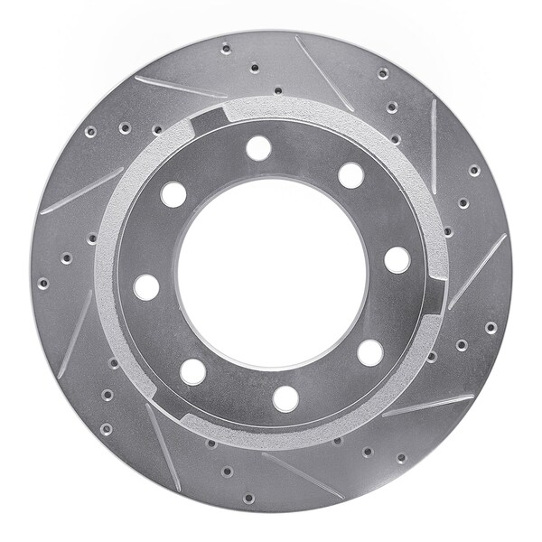 Dynamic Friction Co DFC Brake Rotor - Drilled and Slotted - Silver 631-54227R - main