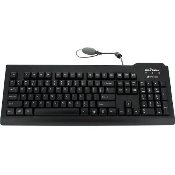 Sealshield SILVER SEAL Medical Grade Keyboard Dishwasher Safe & Antimicrobial - AZERTY ISO SSKSV208FR - main
