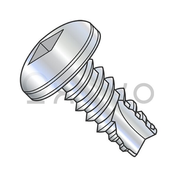 Oxoxo 6-20X1/4 Square Drive Pan Thread Cutting Screw Type 25 Fully Threaded Zinc And Bake, 10000PK 566997 - main