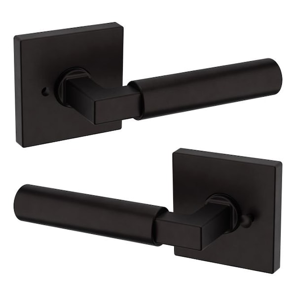 Baldwin Baldwin Preconfigured L029 Lever with R017 Rose Privacy Lock with 2-3/8in Backset and Full Lip L029102PRIV - main