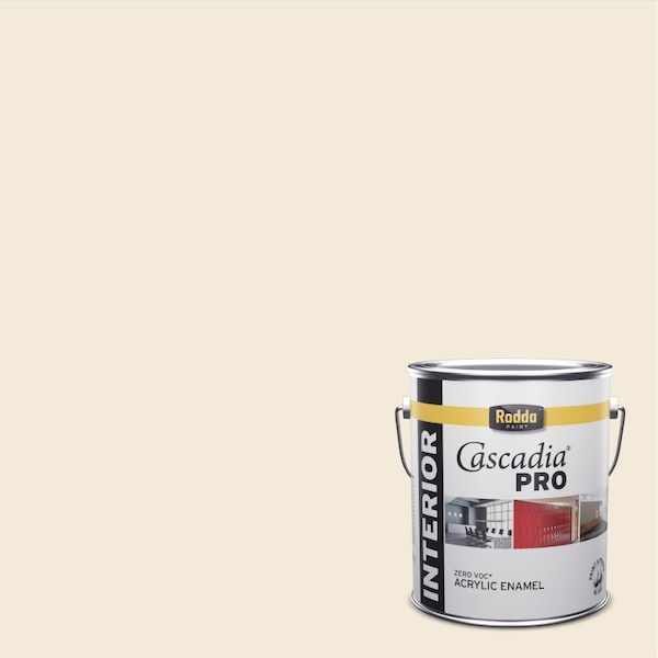 Rodda Paint Rodda Cascadia PRO Interior Paint and Primer in One, Semi-gloss, 1 Gallon, Artisan White 4500011-CA013/Artisan White - main