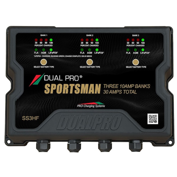 Dual Pro Sportsman Series HF Battery Charter - 30 Amp - 3 Bank SS3HF - main