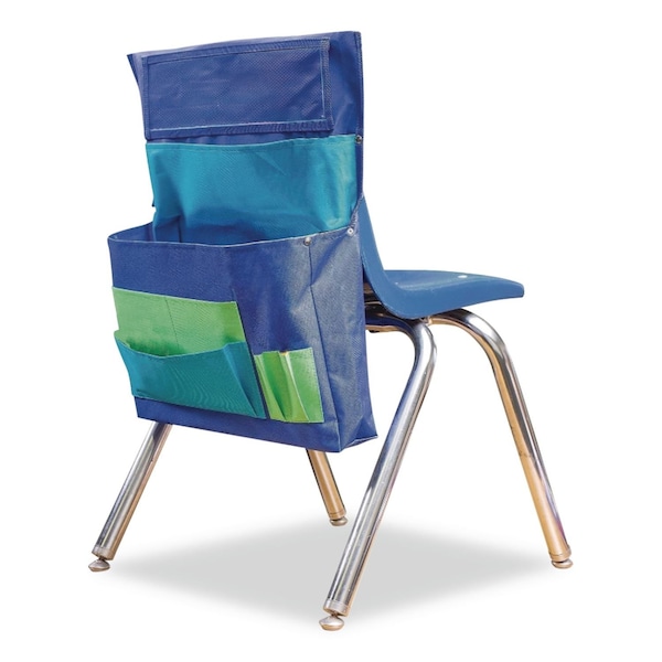 Teacher Created Resources Chair Pocket, 15.5 x 18, Canvas, Blue/Teal/Lime TCR20970 - main