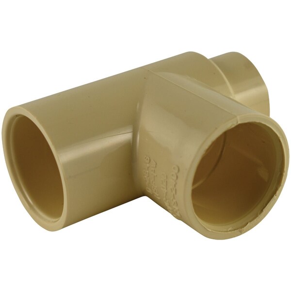 Charlotte Pipe And Foundry 3/4'' x 1/2'' x 3/4'' Solvent Weldable CPVC Tee CTS 02400 2200HA - main