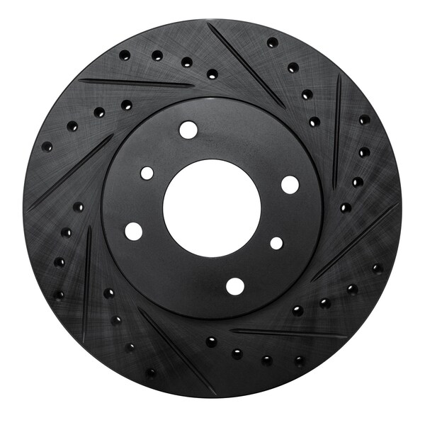 Dynamic Friction Co DFC Brake Rotor - Drilled and Slotted - Black 633-67040R - main