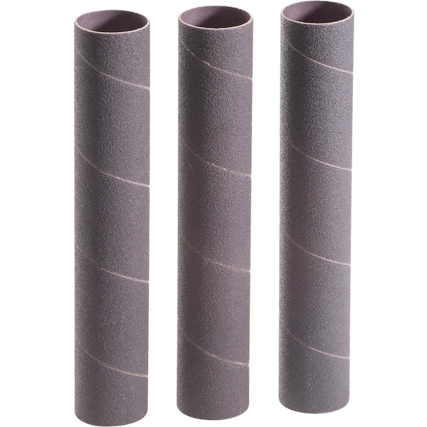 Woodstock 1-1/2" Dia. x 9" A/O Hard Sanding Sleeve, 80 Grit, 3PK D1476 - main